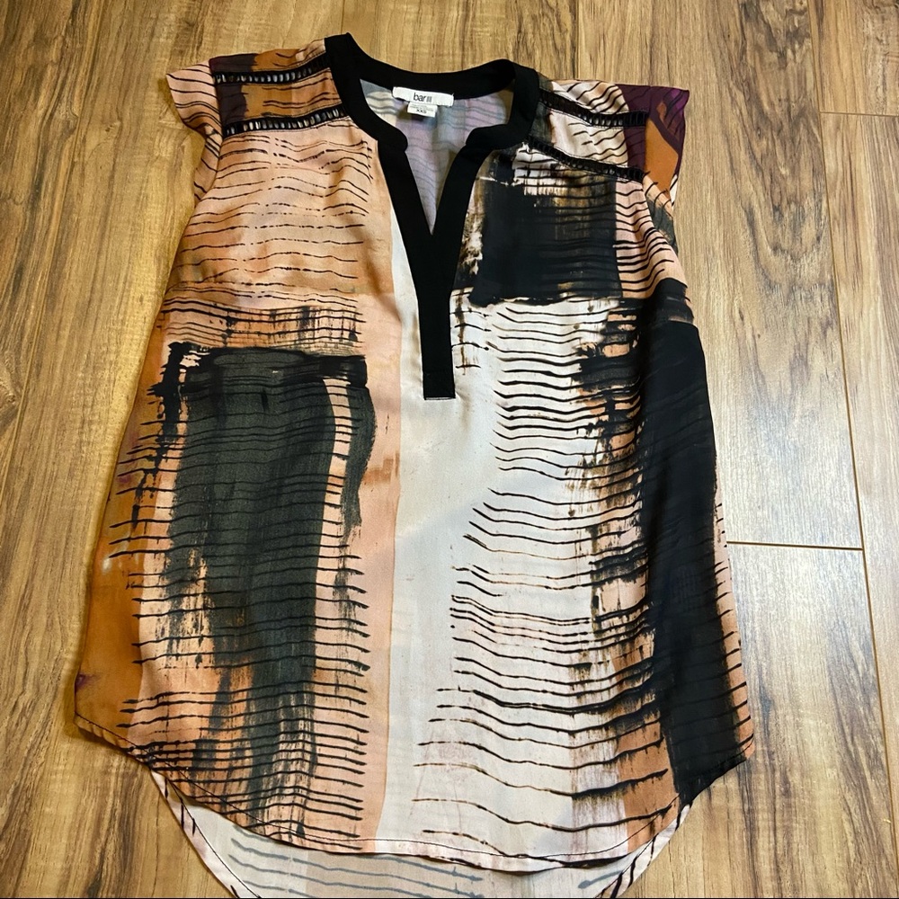 Bar lll printed tank XXS